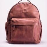 Leather backpack